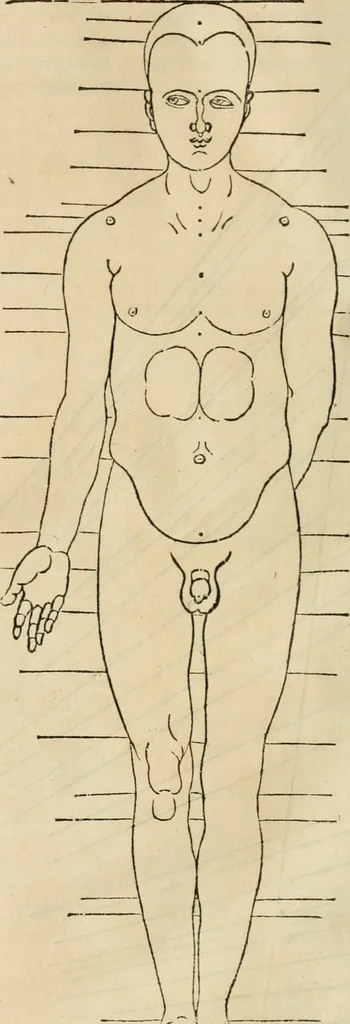 An illustration from Alberti Dvreri clarissimi pictoris et geometrae De symmetria partium humanorum corporum libri quatuor : è germanica lingua in latinam versi, 1557, leaf 191