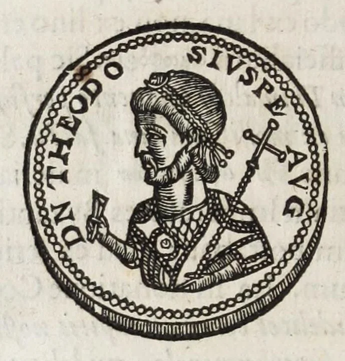 An illustration from Alberti RvbenI Petri Pavli F. De re vestiaria vetervm praecipve de lato clavo libri dvo : et alia eiusdem opuscula posthuma, quorum seriem adversa pagina exhibet, 1665, leaf 118