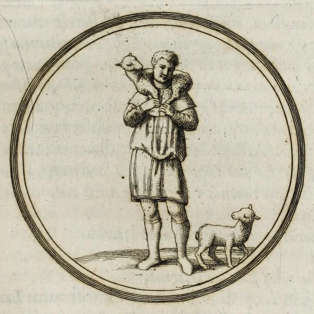 An illustration from Alberti RvbenI Petri Pavli F. De re vestiaria vetervm praecipve de lato clavo libri dvo : et alia eiusdem opuscula posthuma, quorum seriem adversa pagina exhibet, 1665, leaf 73
