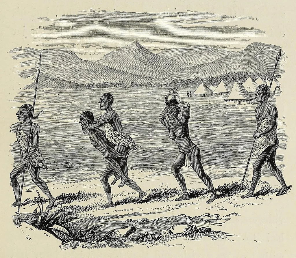 An illustration from The Albert N'yanza : great basin of the Nile, and explorations of the Nile sources, 1866, leaf 383
