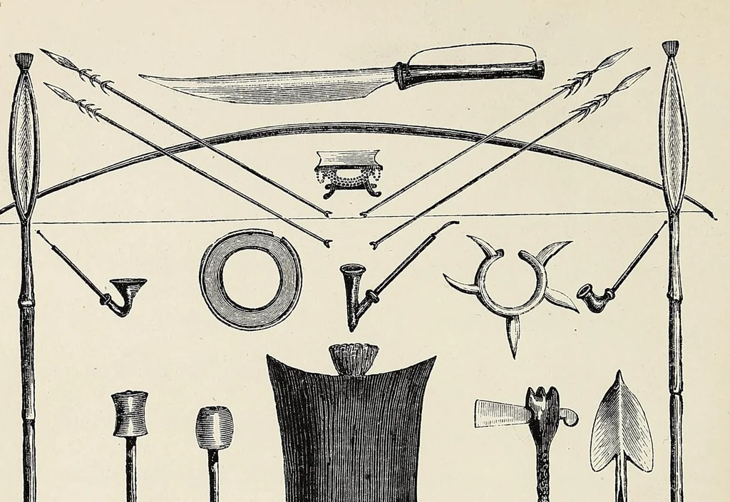 An illustration from The Albert N'yanza : great basin of the Nile, and explorations of the Nile sources, 1866, leaf 44