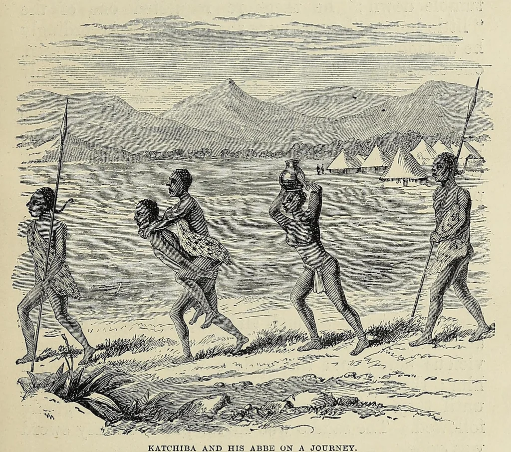 An illustration from The Albert Nyanza, great basin of the Nile, and explorations of the Nile sources, 1866, leaf 269