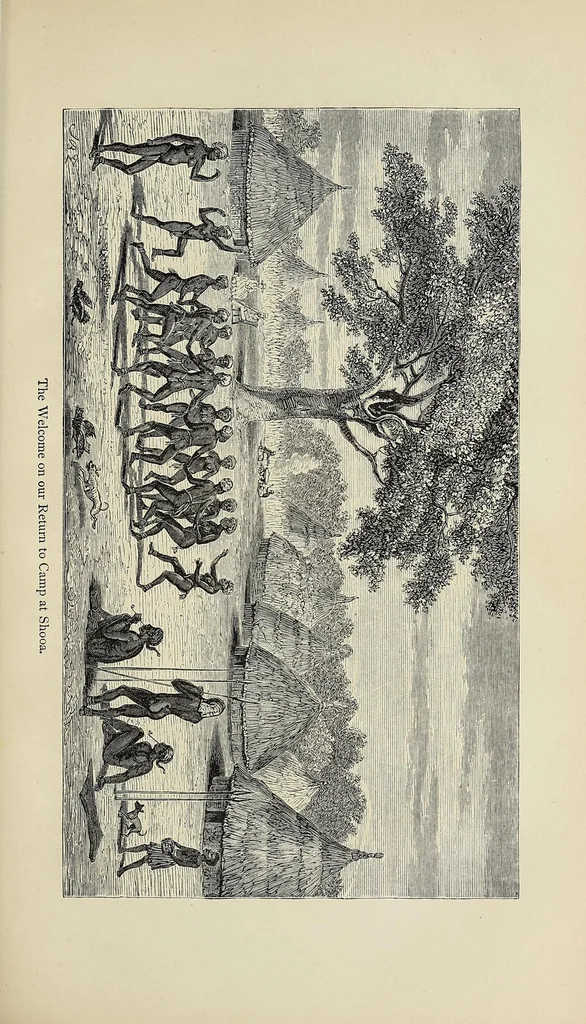An illustration from The Albert Nyanza, great basin of the Nile, and explorations of the Nile sources, 1866, leaf 503