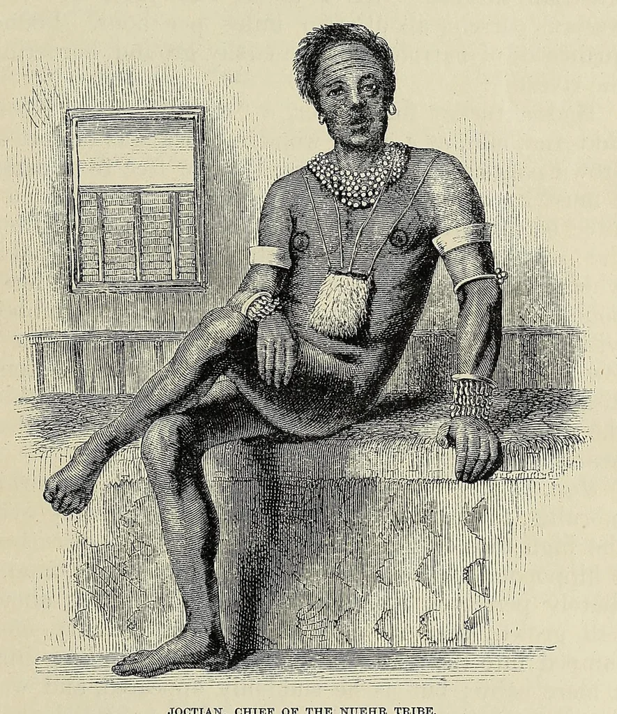 An illustration from The Albert Nyanza, great basin of the Nile, and explorations of the Nile sources, 1866, leaf 81