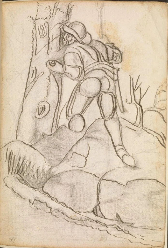An illustration from Alberto magno delle virtu dele herbe delli animali pietre pretiose et di molto maraviliose cose del mondo [manuscript], 1500, leaf 91