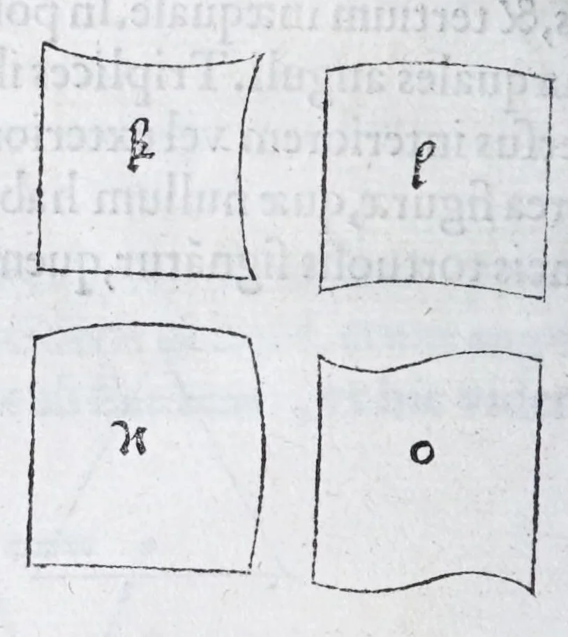 An illustration from Albertvs Dvrervs Nvrembergensis pictor hvivs aetatis celeberrimus, versus è Germanica lingua in Latinam : pictoribus, fabris aerariis ac lignariis, lapicidis, statuariis, & vniuersis demum qui circino, gnomone, libella, aut alioqui certa mensura opera sua examinant, propè necessarius, adeò exactè : quatuor his suaru[m] Institutionum geometricarum libris, lineas, superficies & solida corpora tractauit, adhibitis designationibus ad eam rem accommodatissimis : denuo ad scripti exemplaris fidem omnia diligenter recognita, emendatius iam in lucem exeunt, 1535, leaf 64