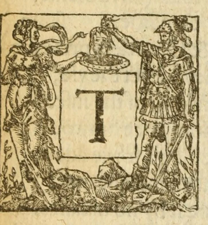An illustration from Albions England : a continued historie of the same kingdome, from the originals of the first inhabitants thereof : with most the chiefe alterations and accidents theare hapning, vnto, and in the happie raigne of our now most gracious soueraigne, Queene Elizabeth : not barren in varietie of inuentiue and historicall intermixtures, 1602, leaf 242