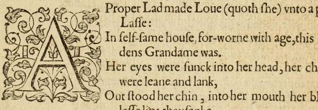 An illustration from Albions England : a continued historie of the same kingdome, from the originals of the first inhabitants thereof : with most the chiefe alterations and accidents theare hapning, vnto, and in the happie raigne of our now most gracious soueraigne, Queene Elizabeth : not barren in varietie of inuentiue and historicall intermixtures, 1602, leaf 69