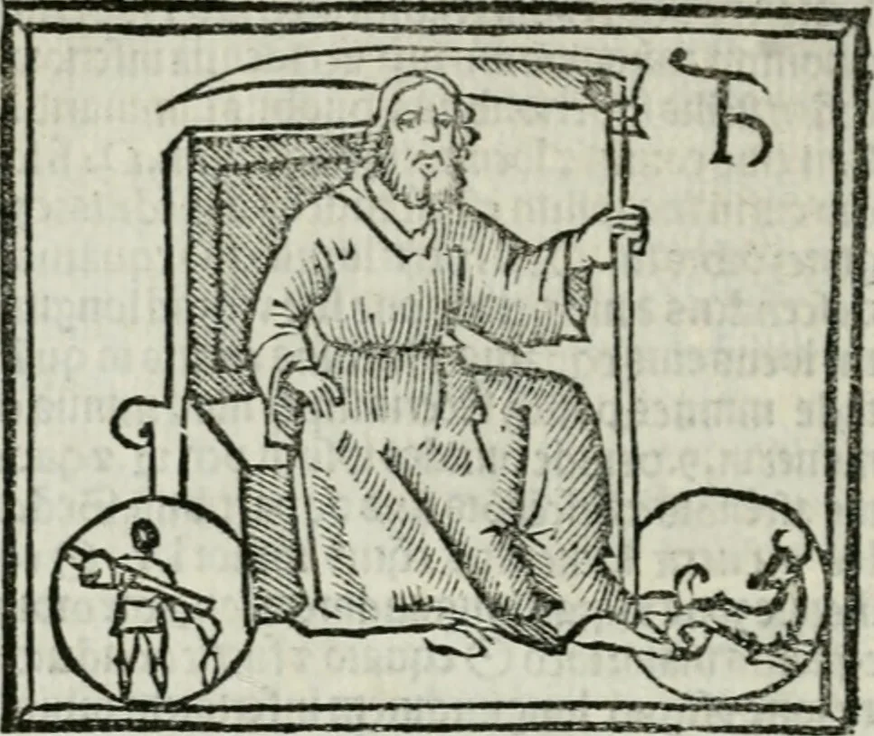 An illustration from Albumasar, De magnis [con]iunctionibus, anno[rum] reuolutio[n]ibus, ac eo[rum] profectionibus octo [con]tines tractatus, 1515, leaf 113