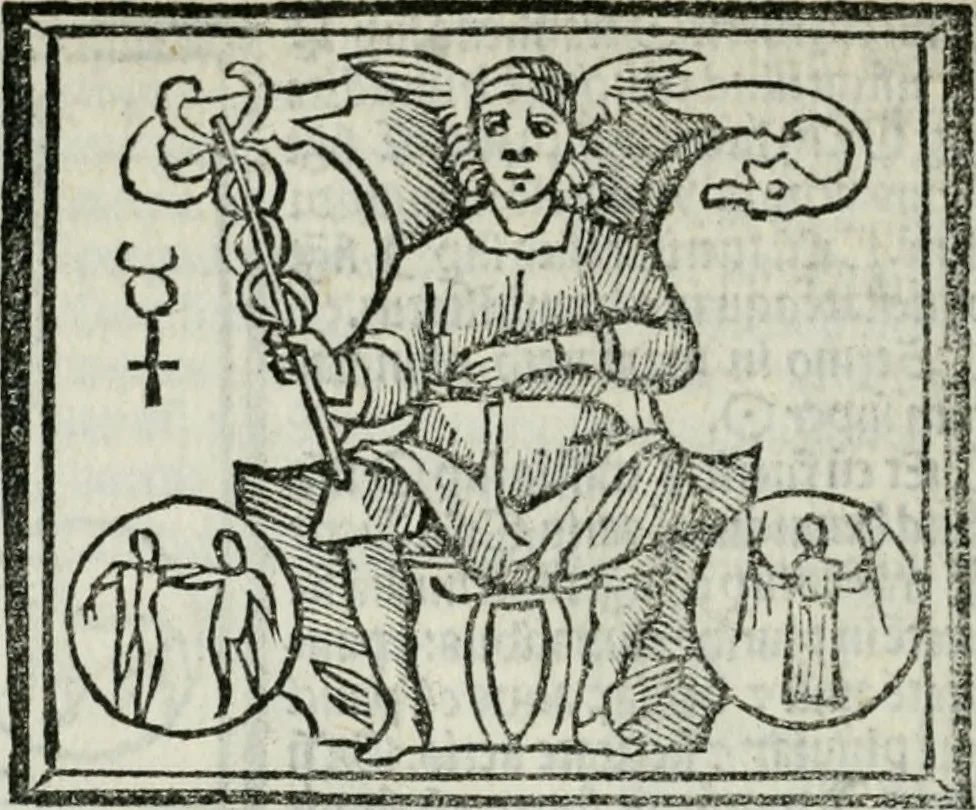 An illustration from Albumasar, De magnis [con]iunctionibus, anno[rum] reuolutio[n]ibus, ac eo[rum] profectionibus octo [con]tines tractatus, 1515, leaf 125