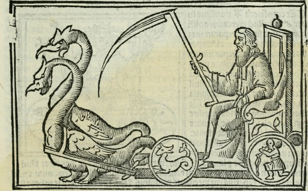 An illustration from Albumasar, De magnis [con]iunctionibus, anno[rum] reuolutio[n]ibus, ac eo[rum] profectionibus octo [con]tines tractatus, 1515, leaf 134