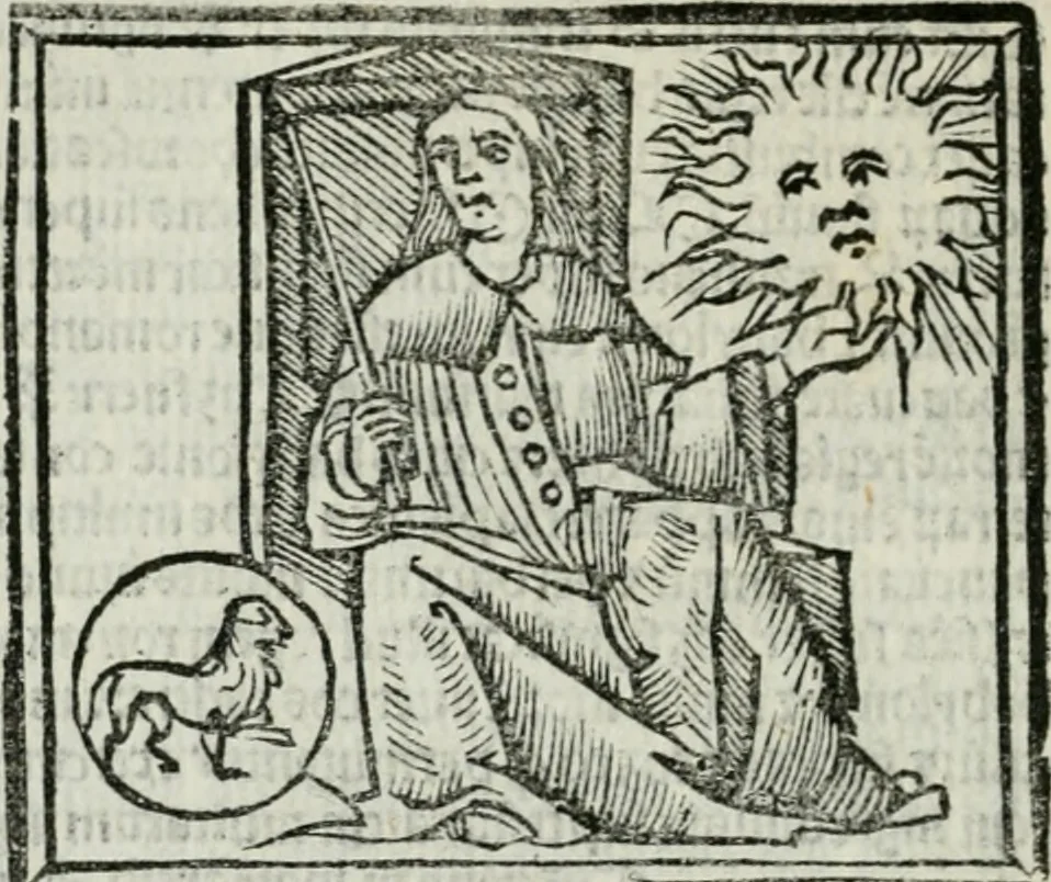 An illustration from Albumasar, De magnis [con]iunctionibus, anno[rum] reuolutio[n]ibus, ac eo[rum] profectionibus octo [con]tines tractatus, 1515, leaf 137