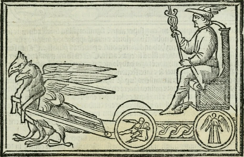 An illustration from Albumasar, De magnis [con]iunctionibus, anno[rum] reuolutio[n]ibus, ac eo[rum] profectionibus octo [con]tines tractatus, 1515, leaf 142