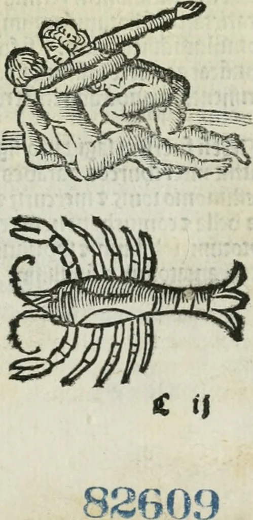 An illustration from Albumasar, De magnis [con]iunctionibus, anno[rum] reuolutio[n]ibus, ac eo[rum] profectionibus octo [con]tines tractatus, 1515, leaf 38