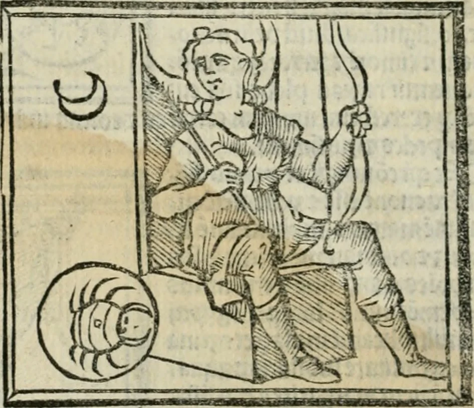 An illustration from Albumasar, De magnis [con]iunctionibus, anno[rum] reuolutio[n]ibus, ac eo[rum] profectionibus octo [con]tines tractatus, 1515, leaf 53