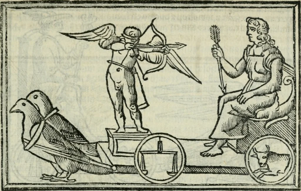 An illustration from Albumasar, De magnis [con]iunctionibus, anno[rum] reuolutio[n]ibus, ac eo[rum] profectionibus octo [con]tines tractatus, 1515, leaf 60