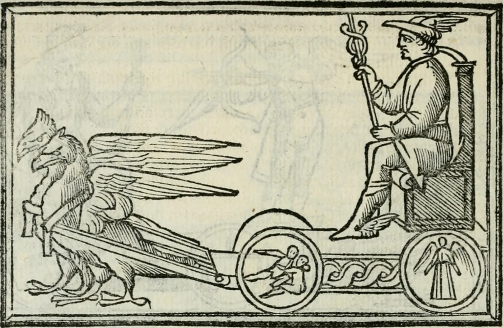 An illustration from Albumasar, De magnis [con]iunctionibus, anno[rum] reuolutio[n]ibus, ac eo[rum] profectionibus octo [con]tines tractatus, 1515, leaf 61