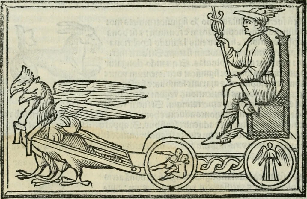 An illustration from Albumasar, De magnis [con]iunctionibus, anno[rum] reuolutio[n]ibus, ac eo[rum] profectionibus octo [con]tines tractatus, 1515, leaf 97