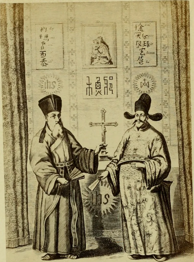 An illustration from Album chinois : ce petit album est destiné à faire connaître les véritables costumes des habitants du Céleste Empire ... : on a réuni aussi les portraits des missionnaires de la Compagnie de Jésus .., 1860, leaf 22