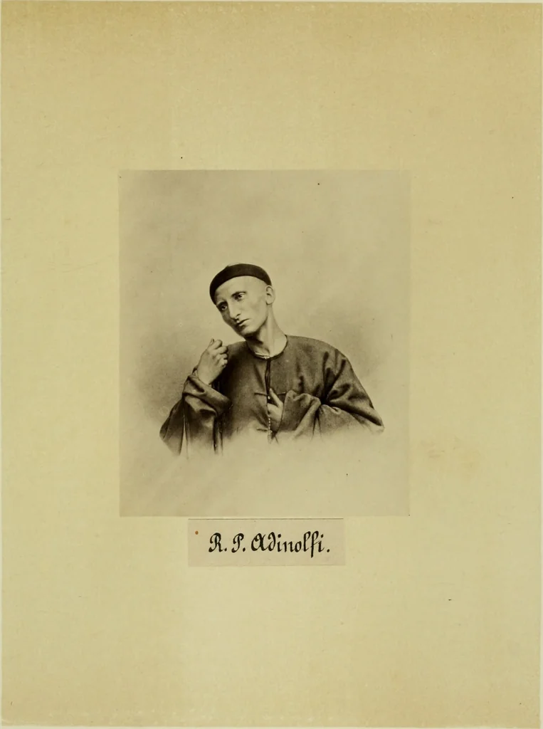 An illustration from Album chinois : ce petit album est destiné à faire connaître les véritables costumes des habitants du Céleste Empire ... : on a réuni aussi les portraits des missionnaires de la Compagnie de Jésus .., 1860, leaf 40