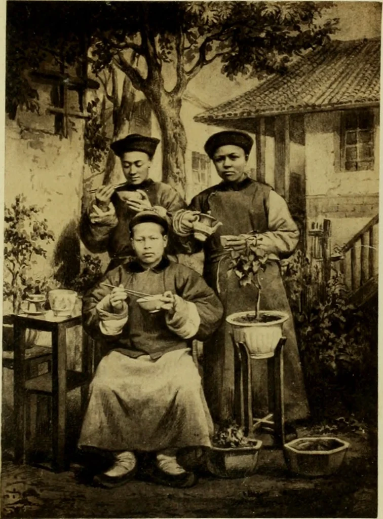 An illustration from Album chinois : ce petit album est destiné à faire connaître les véritables costumes des habitants du Céleste Empire ... : on a réuni aussi les portraits des missionnaires de la Compagnie de Jésus .., 1860, leaf 58