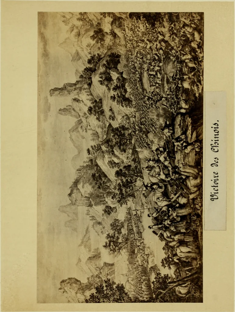 An illustration from Album chinois : ce petit album est destiné à faire connaître les véritables costumes des habitants du Céleste Empire ... : on a réuni aussi les portraits des missionnaires de la Compagnie de Jésus .., 1860, leaf 78