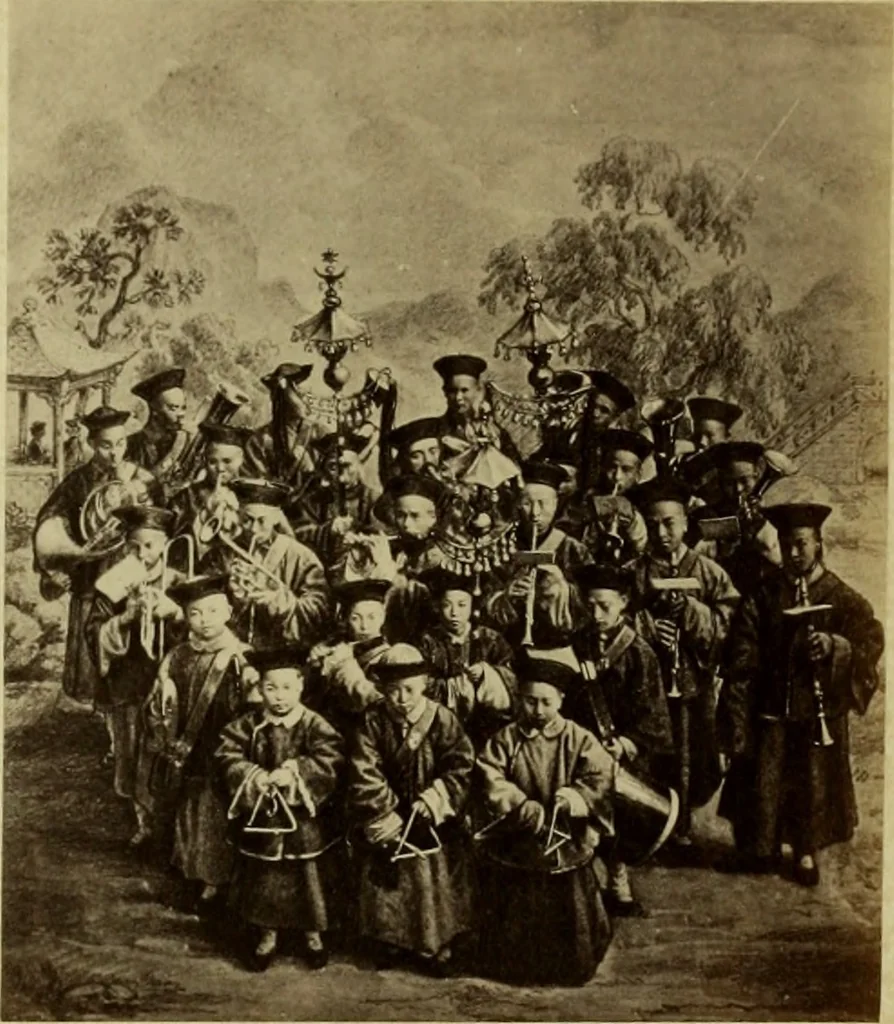 An illustration from Album chinois : ce petit album est destiné à faire connaître les véritables costumes des habitants du Céleste Empire ... : on a réuni aussi les portraits des missionnaires de la Compagnie de Jésus .., 1860, leaf 82