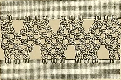 An illustration from Album de broderies au point de croix, 1885, leaf 11