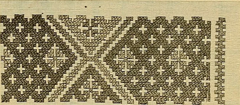 An illustration from Album de broderies au point de croix, 1885, leaf 16