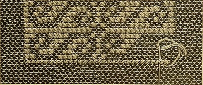 An illustration from Album de broderies au point de croix, 1885, leaf 18