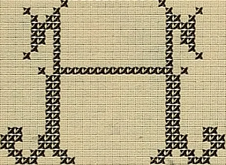 An illustration from Album de broderies au point de croix, 1885, leaf 30