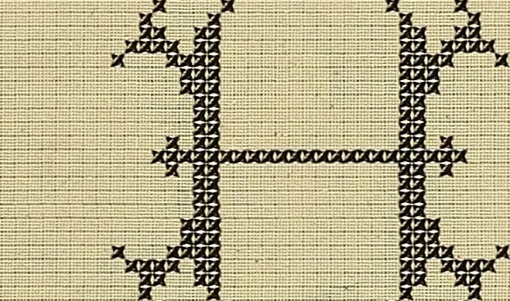 An illustration from Album de broderies au point de croix, 1885, leaf 30
