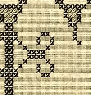 An illustration from Album de broderies au point de croix, 1885, leaf 34