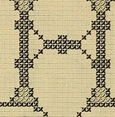 An illustration from Album de broderies au point de croix, 1885, leaf 34