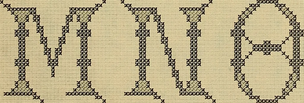 An illustration from Album de broderies au point de croix, 1885, leaf 34