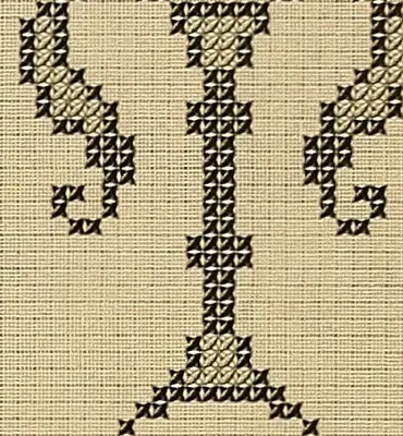 An illustration from Album de broderies au point de croix, 1885, leaf 36