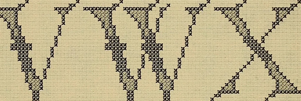 An illustration from Album de broderies au point de croix, 1885, leaf 36