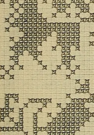 An illustration from Album de broderies au point de croix, 1885, leaf 82