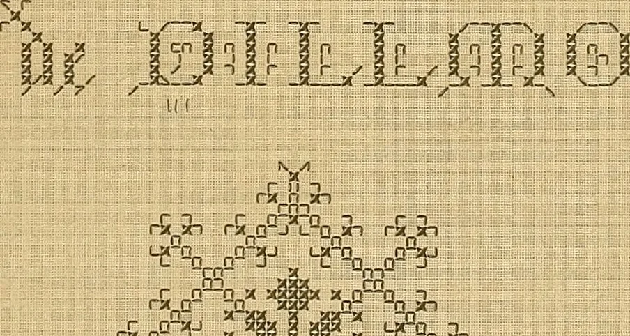 An illustration from Album de broderies au point de croix, 1885, leaf 2