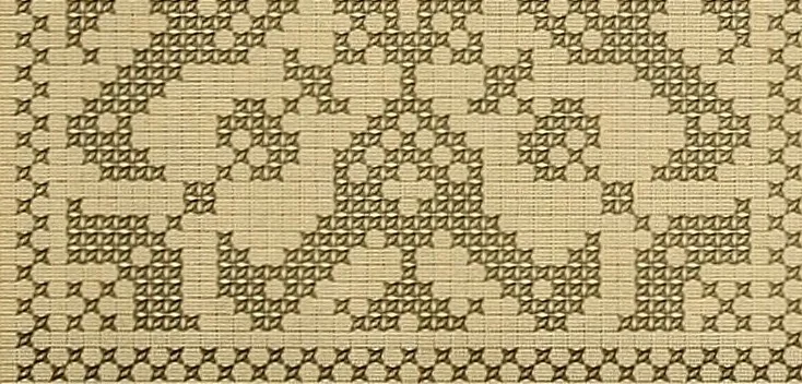 An illustration from Album de broderies au point de croix, 1885, leaf 24