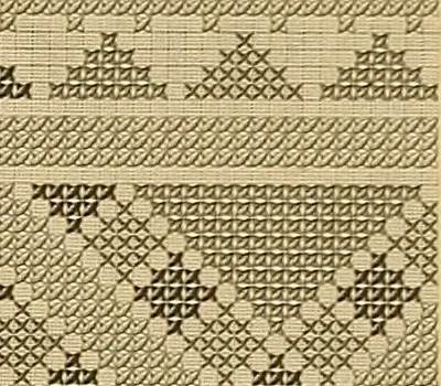 An illustration from Album de broderies au point de croix, 1885, leaf 30