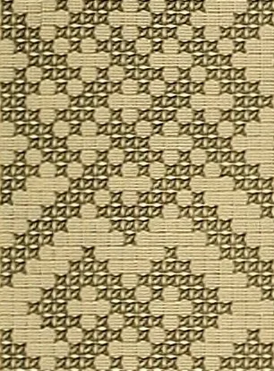 An illustration from Album de broderies au point de croix, 1885, leaf 34