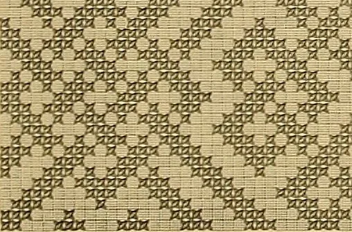 An illustration from Album de broderies au point de croix, 1885, leaf 34
