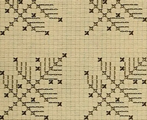 An illustration from Album de broderies au point de croix, 1885, leaf 44