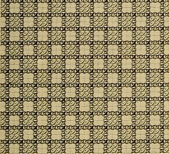 An illustration from Album de broderies au point de croix, 1885, leaf 6