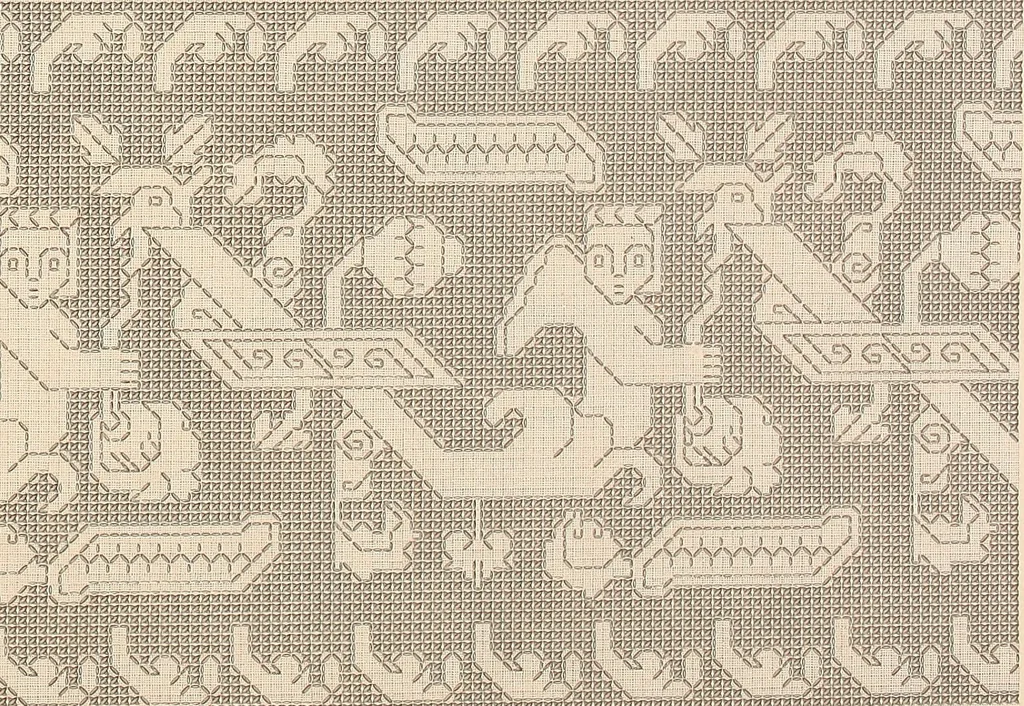 An illustration from Album de broderies au point de croix, 1885, leaf 70