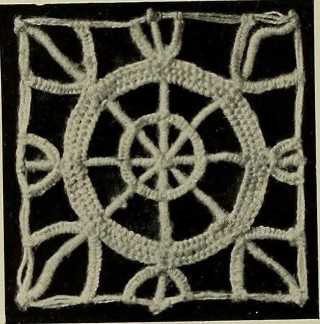 An illustration from Album de dentelle de Venise, 1900, leaf 17