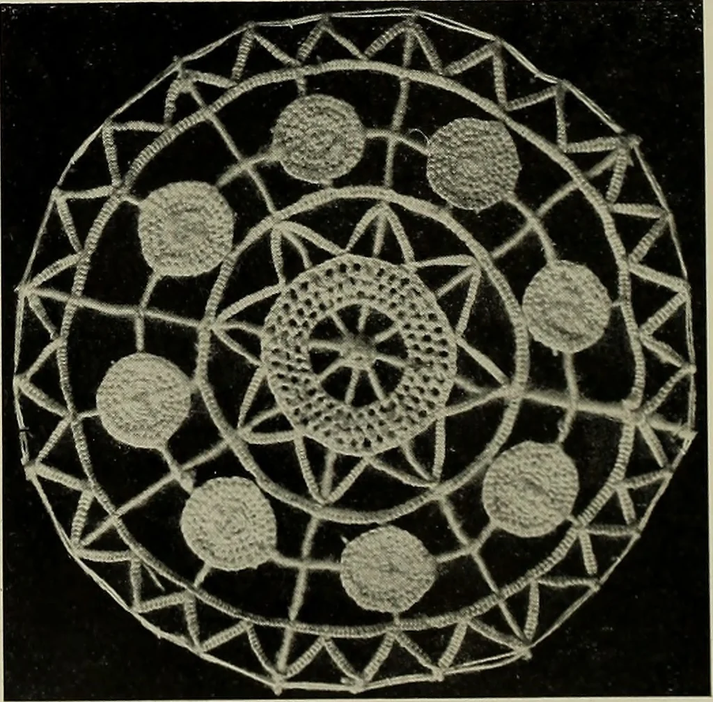 An illustration from Album de dentelle de Venise, 1900, leaf 17