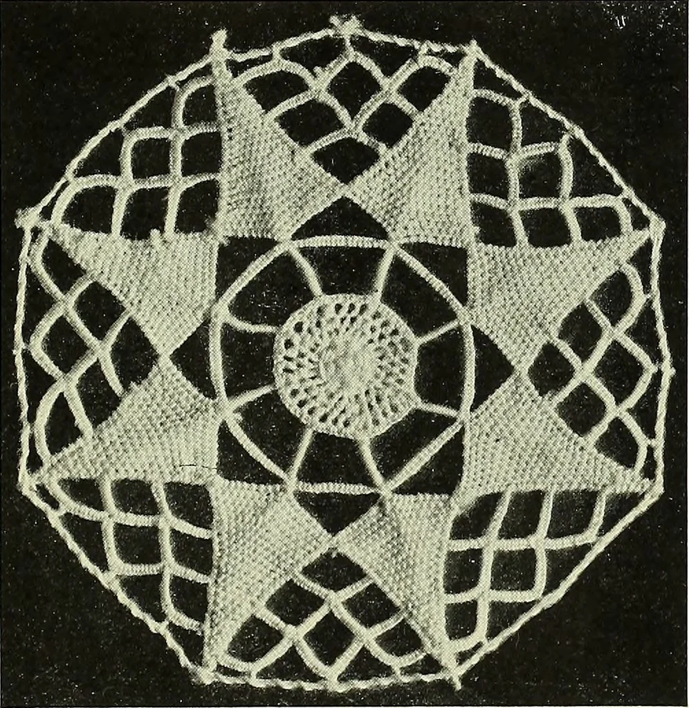 An illustration from Album de dentelle de Venise, 1900, leaf 18