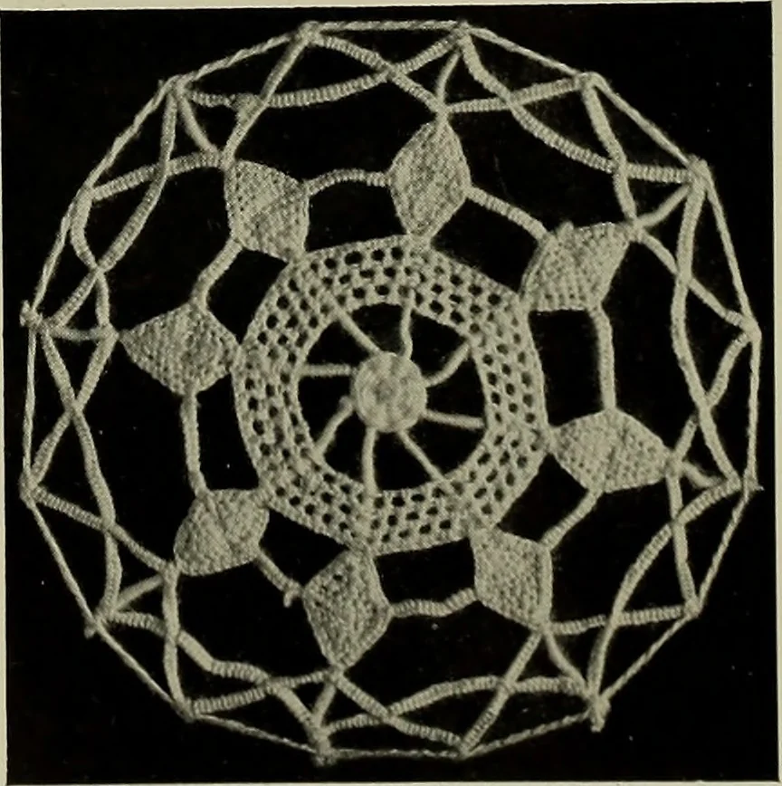 An illustration from Album de dentelle de Venise, 1900, leaf 19